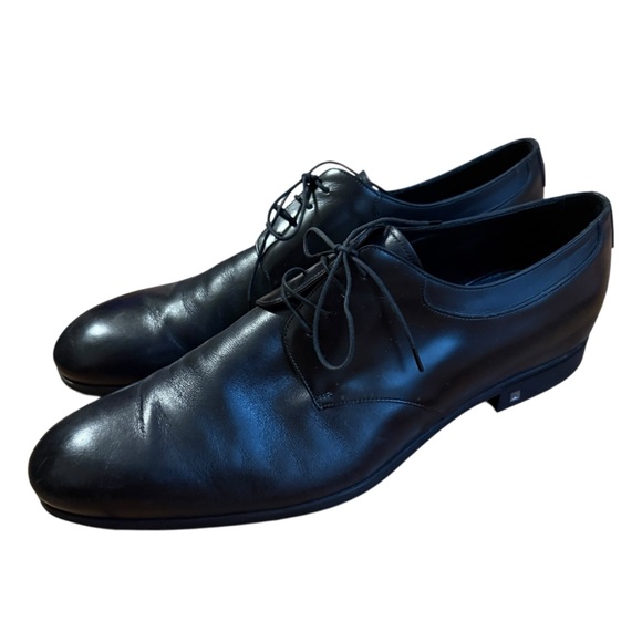 Louis Vuitton Other - Louis Vuitton Black Leather Lace Up Derby Shoes Size 10.5